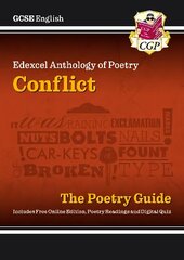 New GCSE English Edexcel Poetry Guide - Conflict Anthology includes Online   Edition, Audio & Quizzes цена и информация | Книги для подростков и молодежи | kaup24.ee
