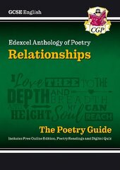 New GCSE English Edexcel Poetry Guide - Relationships Anthology inc. Online   Edition, Audio & Quizzes цена и информация | Книги для подростков и молодежи | kaup24.ee