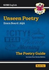 New GCSE English AQA Unseen Poetry Guide - Book 1 includes Online Edition hind ja info | Noortekirjandus | kaup24.ee