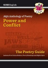 New GCSE English AQA Poetry Guide - Power & Conflict Anthology inc. Online   Edition, Audio & Quizzes цена и информация | Книги для подростков и молодежи | kaup24.ee