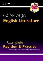 New GCSE English Literature AQA Complete Revision & Practice - includes Online Edition цена и информация | Книги для подростков и молодежи | kaup24.ee
