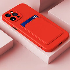 iPhone 13 Mini (5,4″) CARD ümbris – Punane цена и информация | Чехлы для телефонов | kaup24.ee
