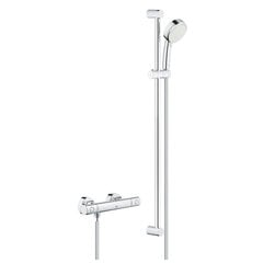 Grohe Grohetherm 800 Cosmopolitan termostaat dušipea koos alusega, 34769000 цена и информация | Душевые комплекты и панели | kaup24.ee