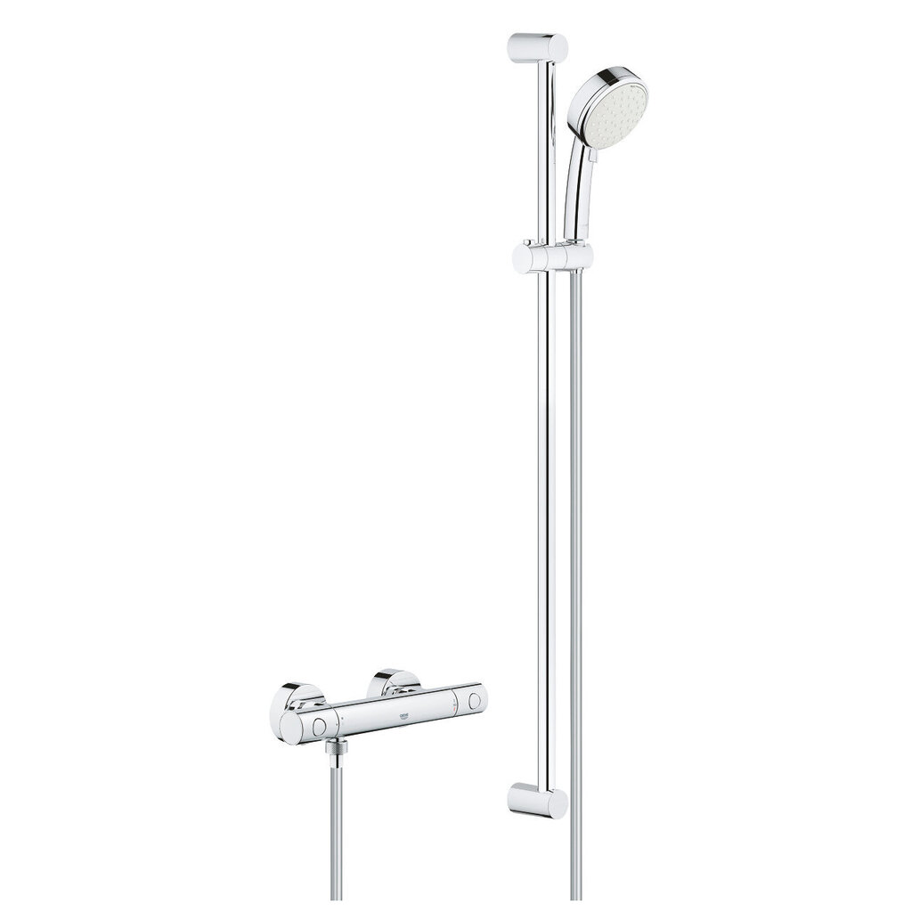 Grohe Grohetherm 800 Cosmopolitan termostaat dušipea koos alusega, 34769000 цена и информация | Komplektid ja dušipaneelid | kaup24.ee