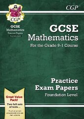 GCSE Maths Practice Papers: Foundation - for the Grade 9-1 Course hind ja info | Noortekirjandus | kaup24.ee
