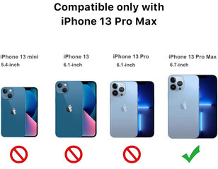 Чехол Matte Glass Case с защитой камеры из синего металла для Apple iPhone 13 Pro Max цена и информация | Чехлы для телефонов | kaup24.ee