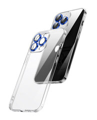 Чехол Matte Glass Case с защитой камеры из синего металла для Apple iPhone 12 Pro цена и информация | Чехлы для телефонов | kaup24.ee