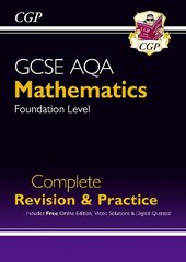 GCSE Maths AQA Complete Revision & Practice: Foundation inc Online Ed, Videos & Quizzes hind ja info | Noortekirjandus | kaup24.ee