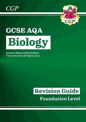 GCSE Biology AQA Revision Guide - Foundation includes Online Edition, Videos & Quizzes hind ja info | Noortekirjandus | kaup24.ee