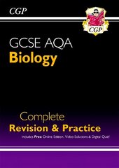 GCSE Biology AQA Complete Revision & Practice includes Online Ed, Videos & Quizzes hind ja info | Noortekirjandus | kaup24.ee