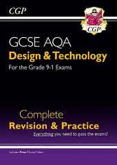 Grade 9-1 Design & Technology AQA Complete Revision & Practice (with Online Edition) hind ja info | Noortekirjandus | kaup24.ee