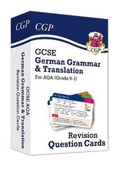 GCSE AQA German: Grammar & Translation Revision Question Cards hind ja info | Noortekirjandus | kaup24.ee