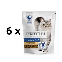 Kassi kuivtoit Perfect Fit kanaga kodukassidele, 750 g x 6 tk hind ja info | Kuivtoit kassidele | kaup24.ee