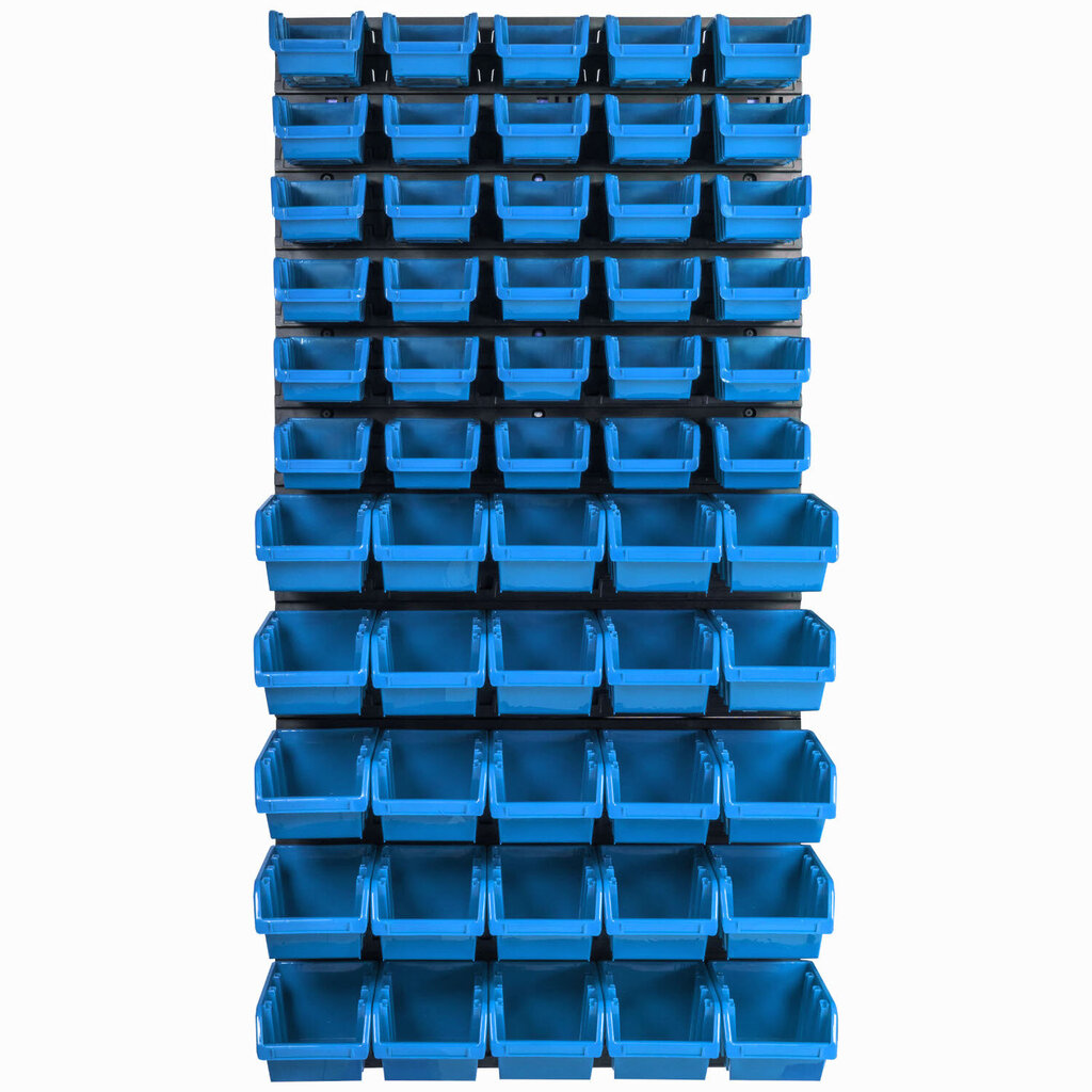 Hoiusüsteemi seinariiul 576 x 1170 mm, 55 tk kastid hind ja info | Tööriistakastid, tööriistahoidjad | kaup24.ee
