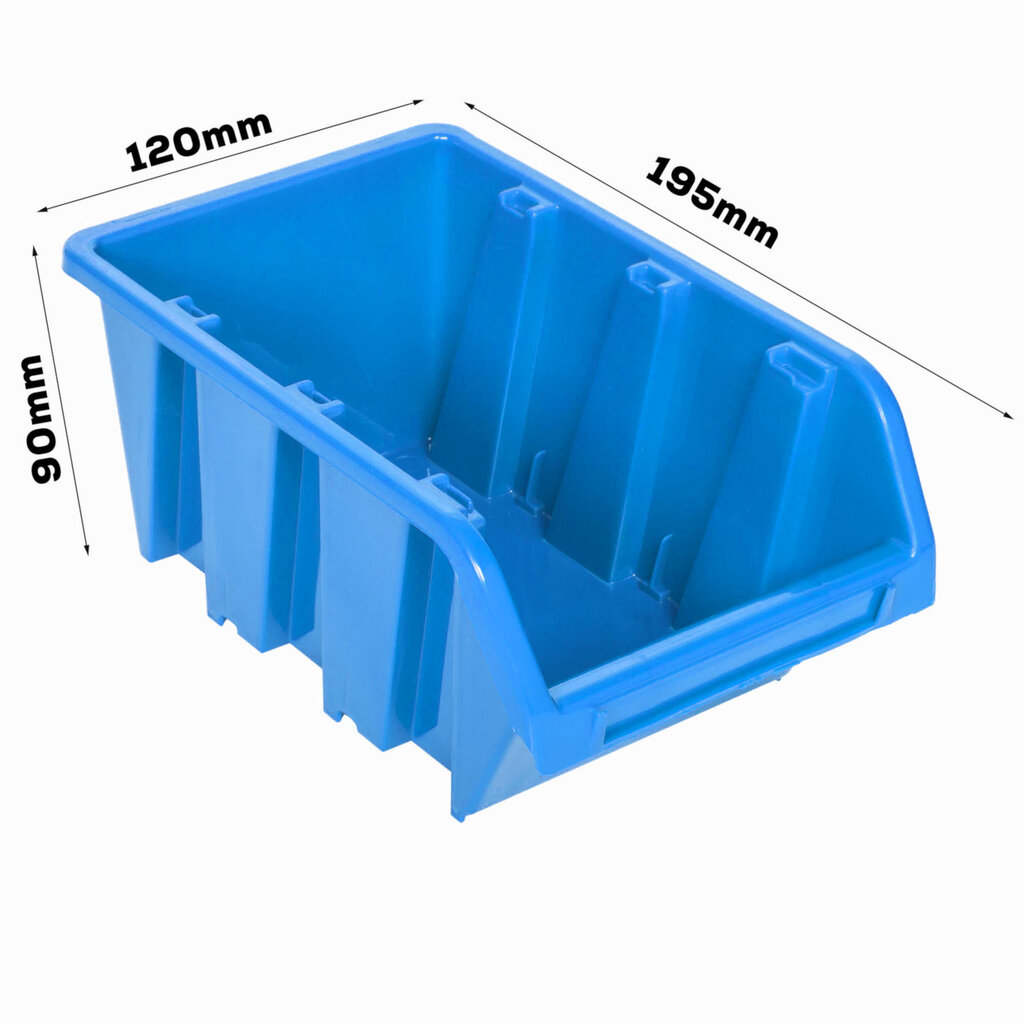 Hoiusüsteemi seinariiul 1152 x 780 mm, 54 tk kastid hind ja info | Tööriistakastid, tööriistahoidjad | kaup24.ee