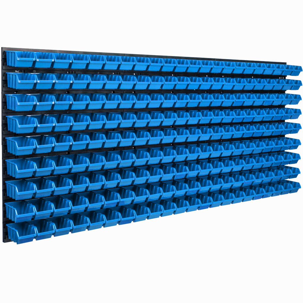 Hoiusüsteemi seinariiul 1728 x 780 mm, 198 tk kastid hind ja info | Tööriistakastid, tööriistahoidjad | kaup24.ee