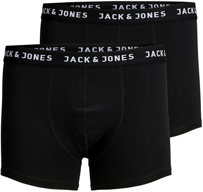 2 PACK - meeste bokserid Jack & Jones 12138235 Must hind ja info | Meeste aluspesu | kaup24.ee