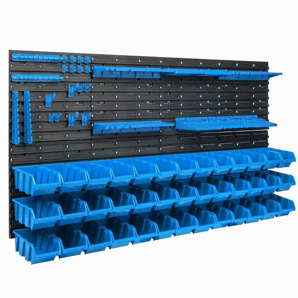 39 virnastatavat kasti seinariiuliga 154 x 78 cm цена и информация | Tööriistakastid, tööriistahoidjad | kaup24.ee