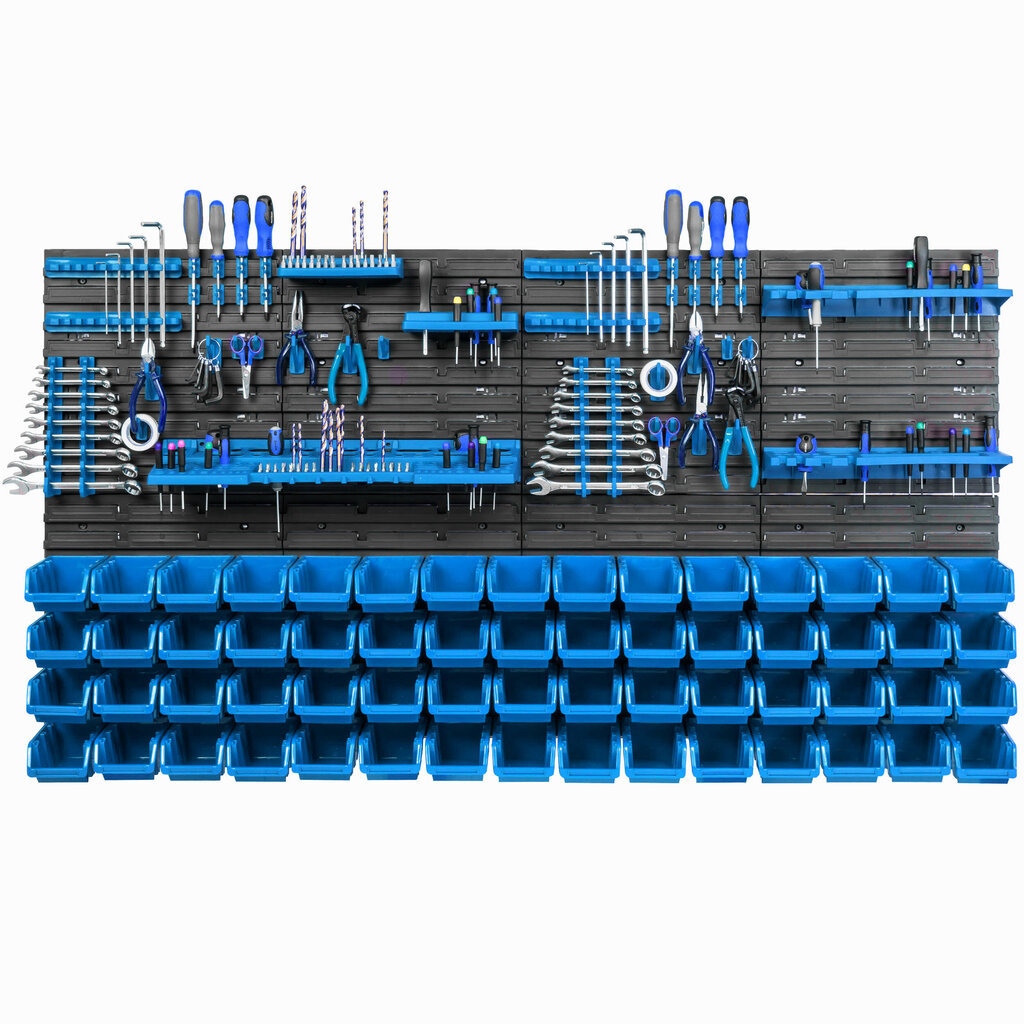 60 virnastatavat kasti seinariiuliga 154 x 78 cm цена и информация | Tööriistakastid, tööriistahoidjad | kaup24.ee