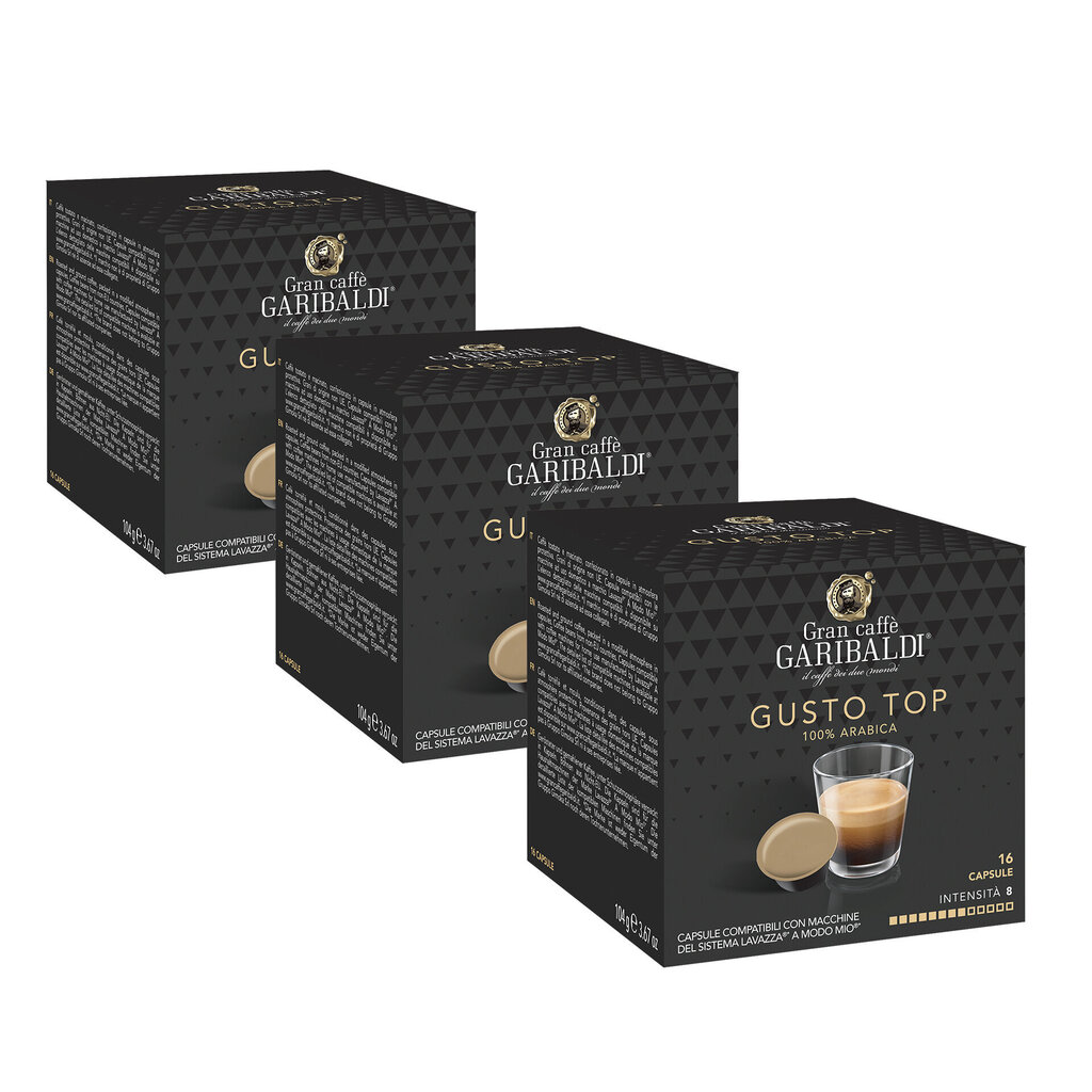 Kohvikapslid Lavazza modo mio kohvimasinate, Gran Caffe Garibaldi - Gusto Top, 48 tk цена и информация | Kohv, kakao | kaup24.ee