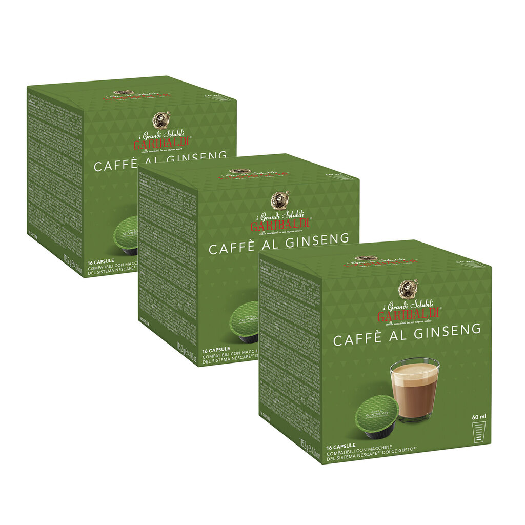 Gran Caffe Garibaldi - Caffe Al Ginseng, 48 tk. Dolce Gusto masinatele sobivad kapslid цена и информация | Kohv, kakao | kaup24.ee