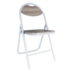 Kokkupandav tool Confortime puit metall valge (44 x 4 x 80 cm) hind ja info | Aiatoolid | kaup24.ee