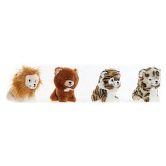 Pehme mänguasi DKD Home Decor beež pruun polüester loom (4 pcs) (10 x 10 x 17 cm) hind ja info | Pehmed mänguasjad | kaup24.ee
