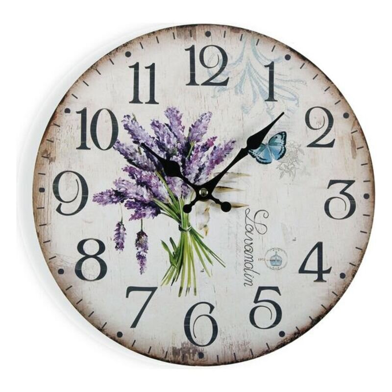 Seinakell Versa lavender puit (4 x 30 x 30 cm) hind ja info | Kellad | kaup24.ee