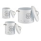 Toru Enjoy your Kitchen valge metall (3 pcs) цена и информация | Toidu säilitusnõud | kaup24.ee