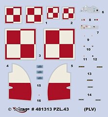 Konstruktor Mirage PZL 43 PL Sõjalised Versioonid 1939 hind ja info | mirage Lapsed ja imikud | kaup24.ee