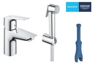 Смеситель GROHE QuickFix Start Edge с душем-биде, размер S, хром, 23773001 цена и информация | Смесители | kaup24.ee