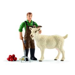 Фигурки: Фермер с козой, Schleich цена и информация | Игрушки для мальчиков | kaup24.ee