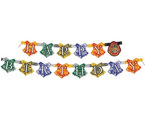 Kaunistusriba Harry Potter "Happy Birthday", 182 x 16 cm 59080 hind ja info | Peokaunistused | kaup24.ee