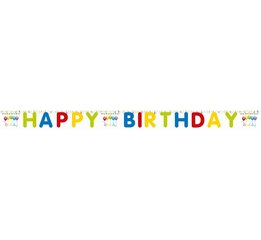 Kaunistusriba "Happy Birthday", 200 x 15cm 81849 hind ja info | Peokaunistused | kaup24.ee