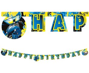 Kaunistusriba Batman Rogue Rage "Happy Birthday", 200 x 16 cm 93359 hind ja info | Peokaunistused | kaup24.ee