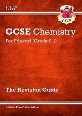 Grade 9-1 GCSE Chemistry: Edexcel Revision Guide with Online Edition цена и информация | Книги для подростков и молодежи | kaup24.ee