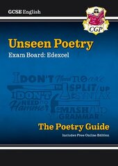 New GCSE English Edexcel Unseen Poetry Guide includes Online Edition hind ja info | Noortekirjandus | kaup24.ee