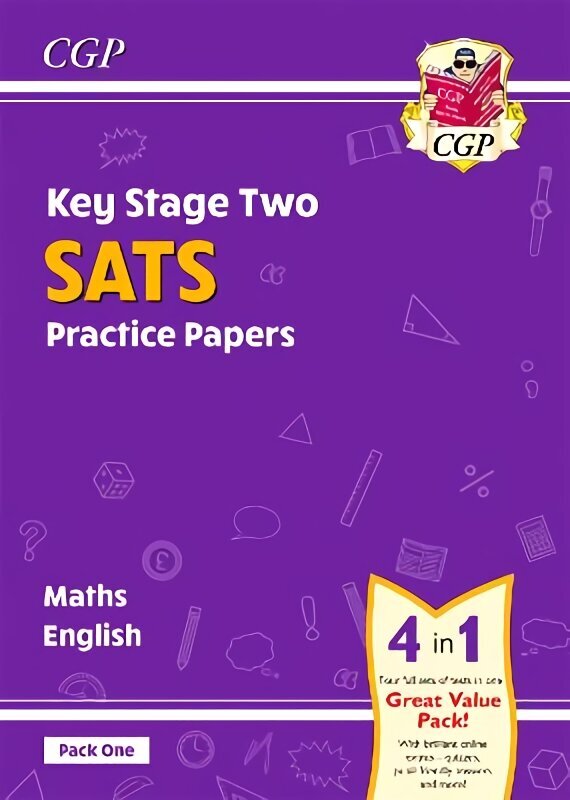 New KS2 Maths & English SATS Practice Papers: Pack 1 - for the 2023 tests (with free Online Extras) цена и информация | Noortekirjandus | kaup24.ee