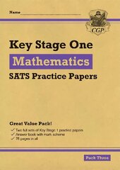 KS1 Maths SATS Practice Papers: Pack 3 (for the 2023 tests) hind ja info | Noortekirjandus | kaup24.ee