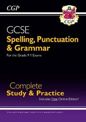 Spelling, Punctuation and Grammar for Grade 9-1 GCSE Complete Study & Practice (with Online Edition) цена и информация | Книги для подростков и молодежи | kaup24.ee