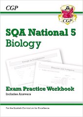 National 5 Biology: SQA Exam Practice Workbook - includes Answers цена и информация | Книги для подростков и молодежи | kaup24.ee