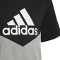 Poiste T-särk Adidas B Cb T Ess Black Grey HA4025 HA4025/128 hind ja info | Poiste särgid | kaup24.ee