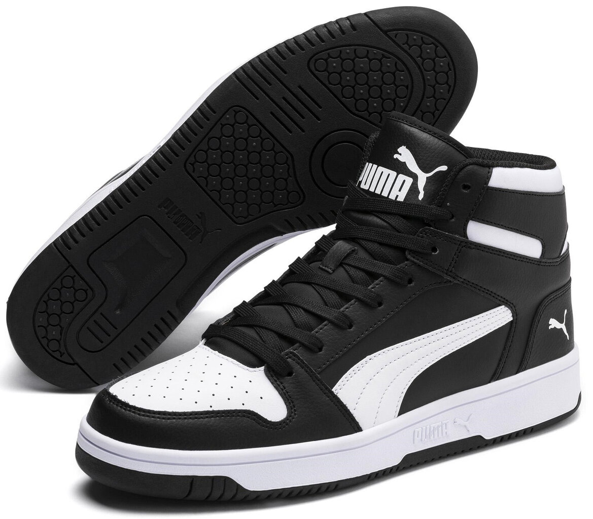 Meeste jalanõud Puma Rebound LayUp Sl Black White 369573 01 369573 01/9 hind ja info | Spordi- ja vabaajajalatsid meestele | kaup24.ee