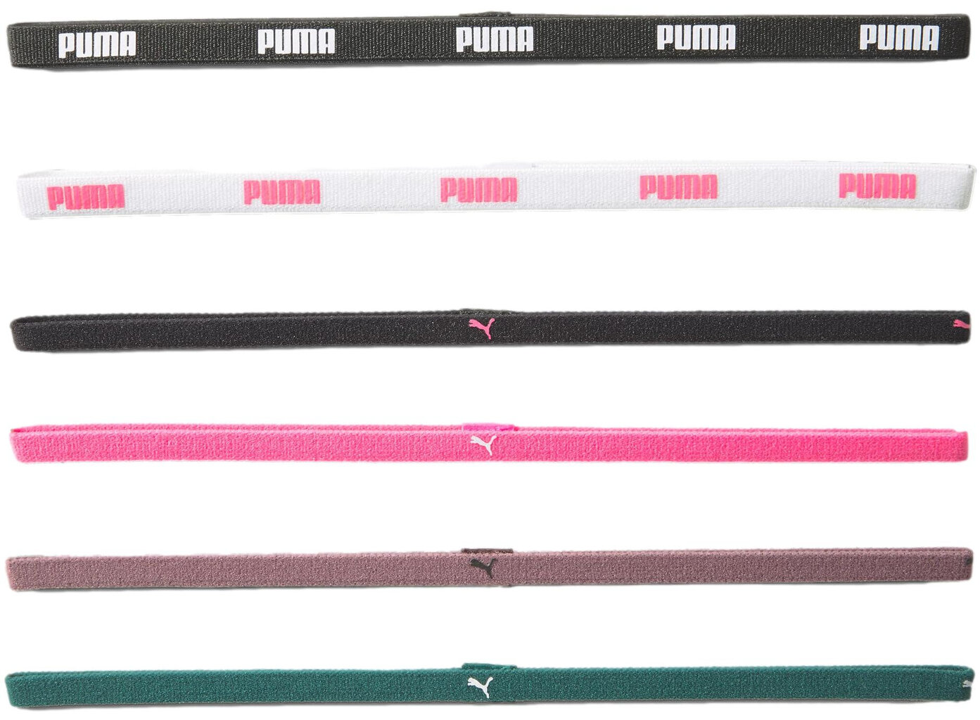 Peapaelad Puma At Sportbands (6pcs) Varsit Colored 053452 20 053452 20 цена и информация | Juuste aksessuaarid | kaup24.ee