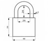 Tabalukk Qlock KZS 50 hind ja info | Lukud | kaup24.ee