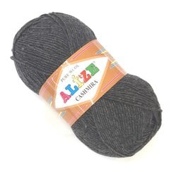 Kudumislõng Alize Pure Wool Cashmira 100g, värvus tumehall 63 цена и информация | Принадлежности для вязания | kaup24.ee