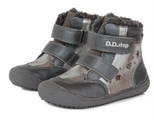 Детские, кожаные зимние ботинки D.D.Step.W063-798M-W.Grey. цена и информация | Детские зимние сапожки | kaup24.ee