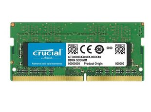 Crucial DDR4 SODIMM 8GB 2666MHZ CL19 (CT8G4SFS8266) цена и информация | Оперативная память (RAM) | kaup24.ee