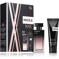 Набор Mexx Black для женщин: туалетная вода EDT 30 мл + гель для душа 50 мл цена и информация | Женские духи | kaup24.ee