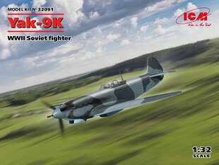 Liimitav mudel ICM 32091 WWII fighter Yak-9K 1/32 цена и информация | Склеиваемые модели | kaup24.ee